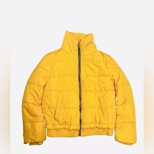 FOREVER 21 MEN'S PUFFER YELLOW JACKET SIZE Medium